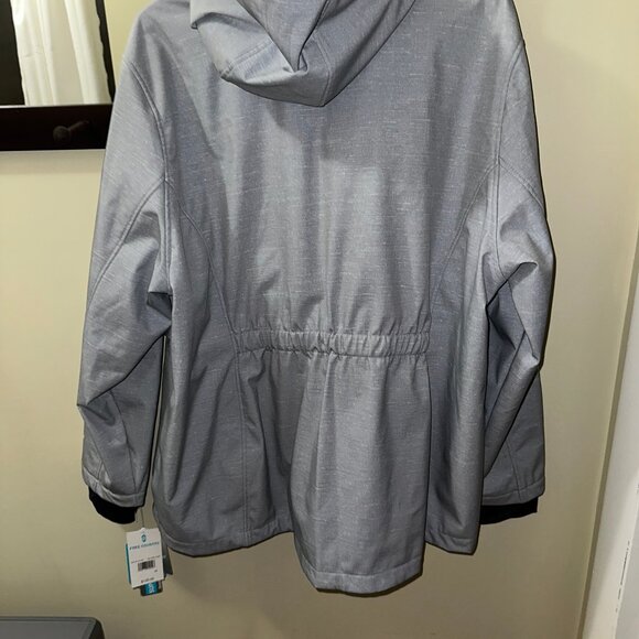 Free Country Soft Shell Women's Lined Jacket.  Size 3X Gray - Picture 2 of 4